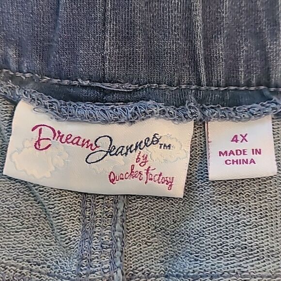 Dream Jeannes by Quacker Factory sz 4X cotton, poly spandex  embellished jeans - Picture 7 of 9
